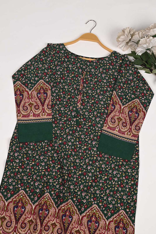 STP-171A-Green - 2PC GEORGETTE CREPE STITCHED