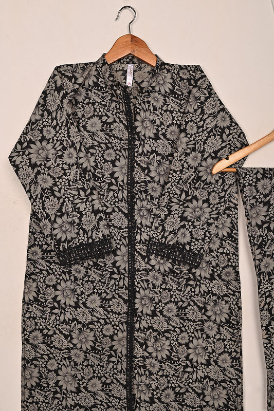 STP-197C-Skin - 2 Pc Ready to Wear Cotton Printed Co-Ord Dress