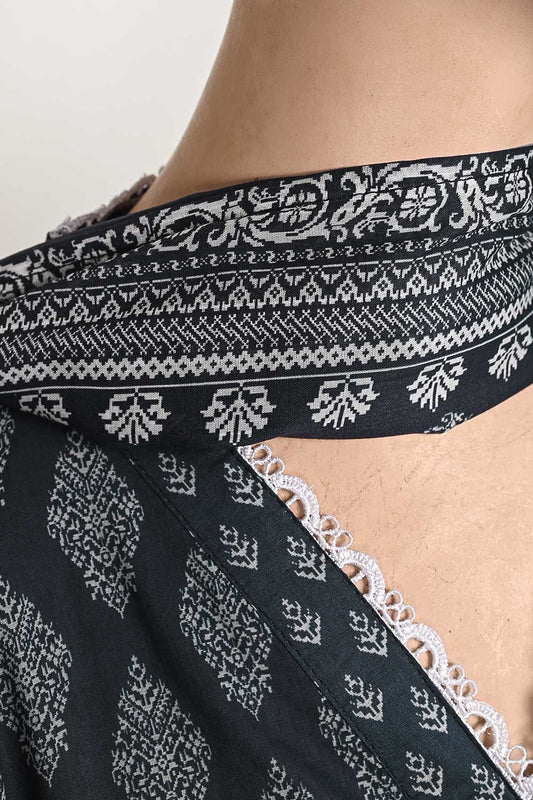 LT-007 - Three Piece Ready To Wear Digital Printed Lawn Dress With Digital Printed Swiss Voile Lawn Dupatta