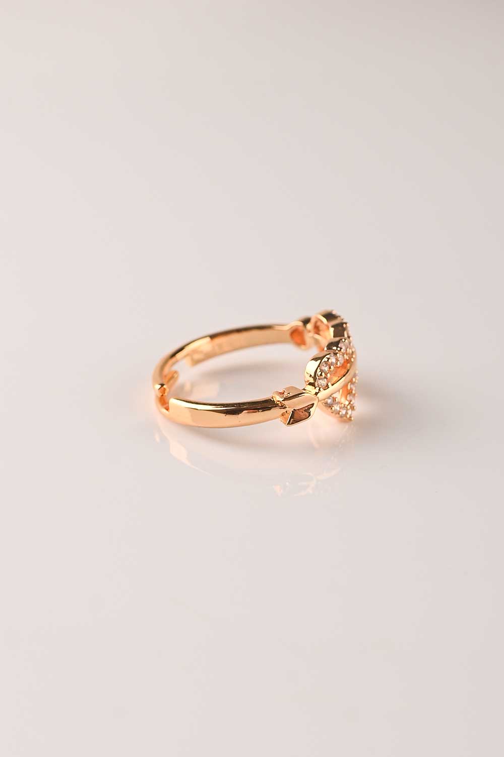 RZ-257 | Twin Heart Zircon Ring