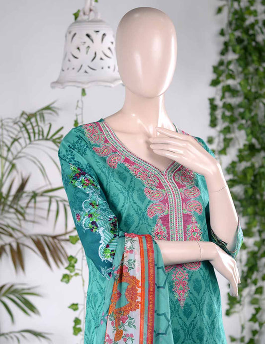 (AR-1B) Ethereal | Un-stitched Embroidered Lawn