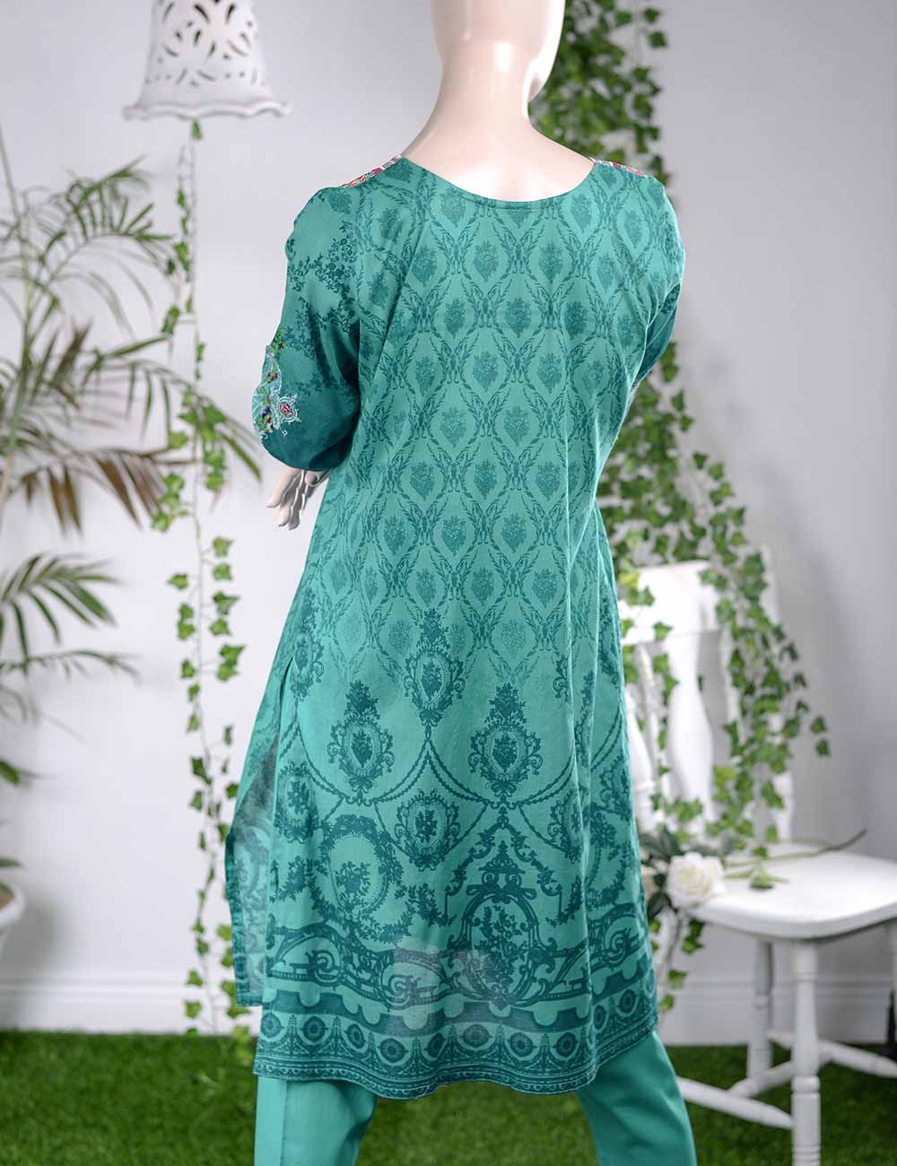 (AR-1B) Ethereal | Un-stitched Embroidered Lawn