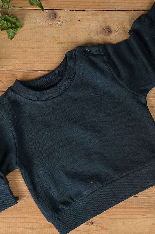 TB-02B-Blue - Cotton Fleece Sweatshirt