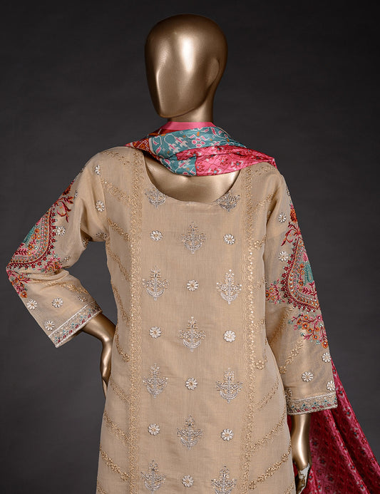 3 Pc Khaddi Lawn Unstitched Embroidered Dress (TP-20)