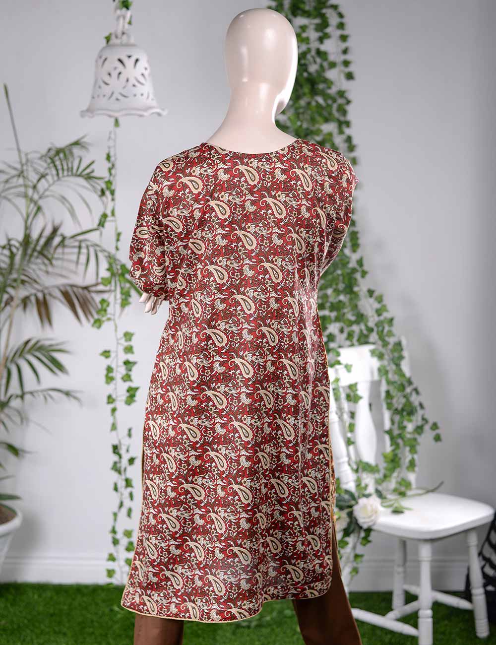 (AR-3B) Iridescent | Un-stitched Embroidered Lawn