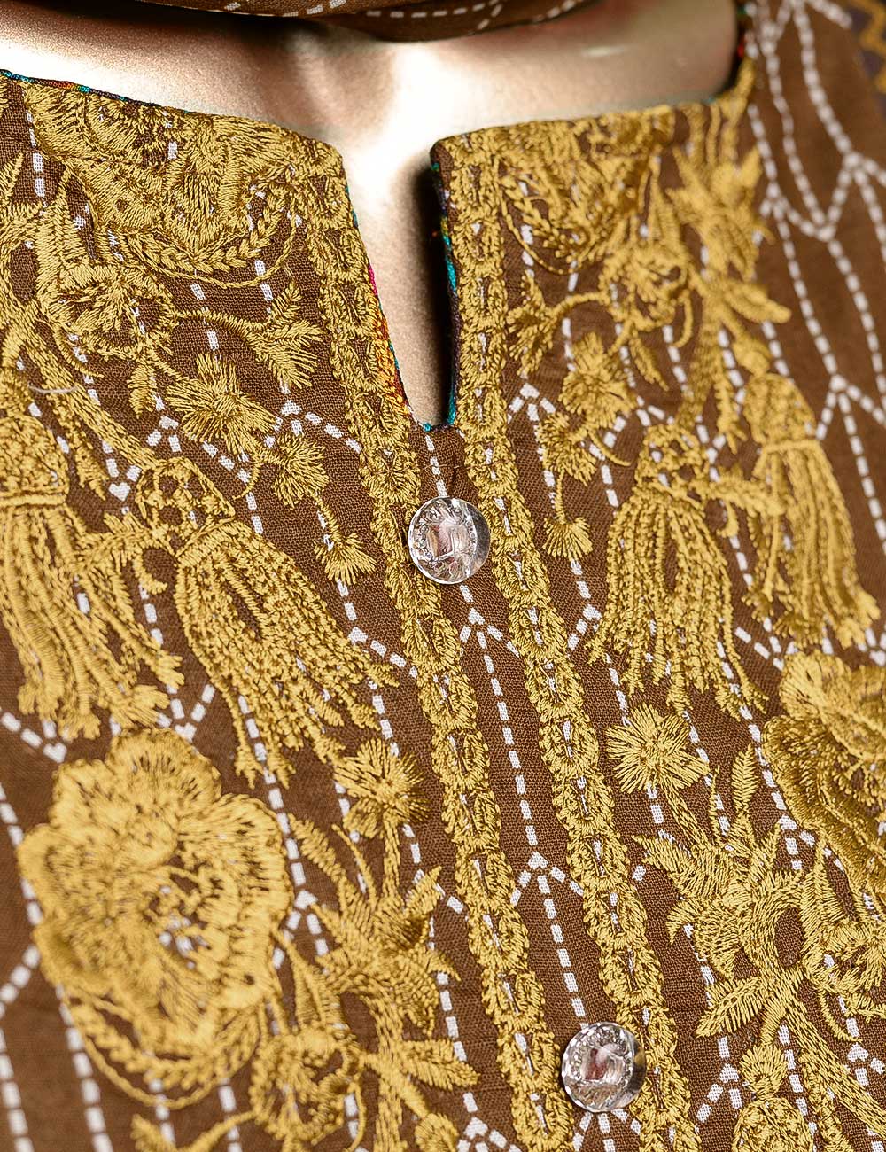 Evren (DL-3b) 3 Pc Un-stitched Embroidered Lawn Dress with Chiffon Dupatta
