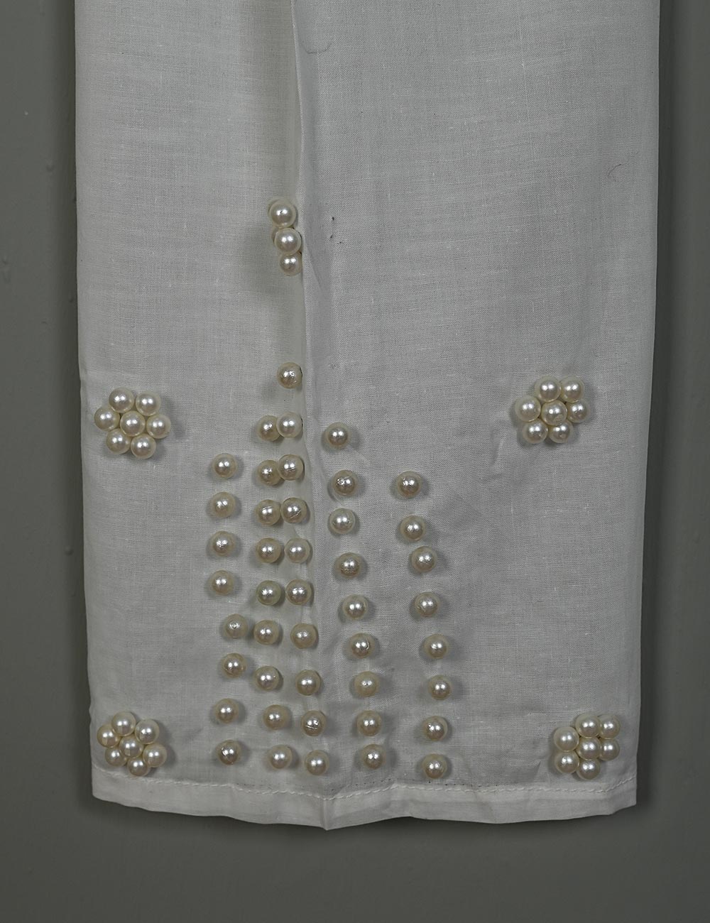 CT-20-White - Stitched Cotton Trouser