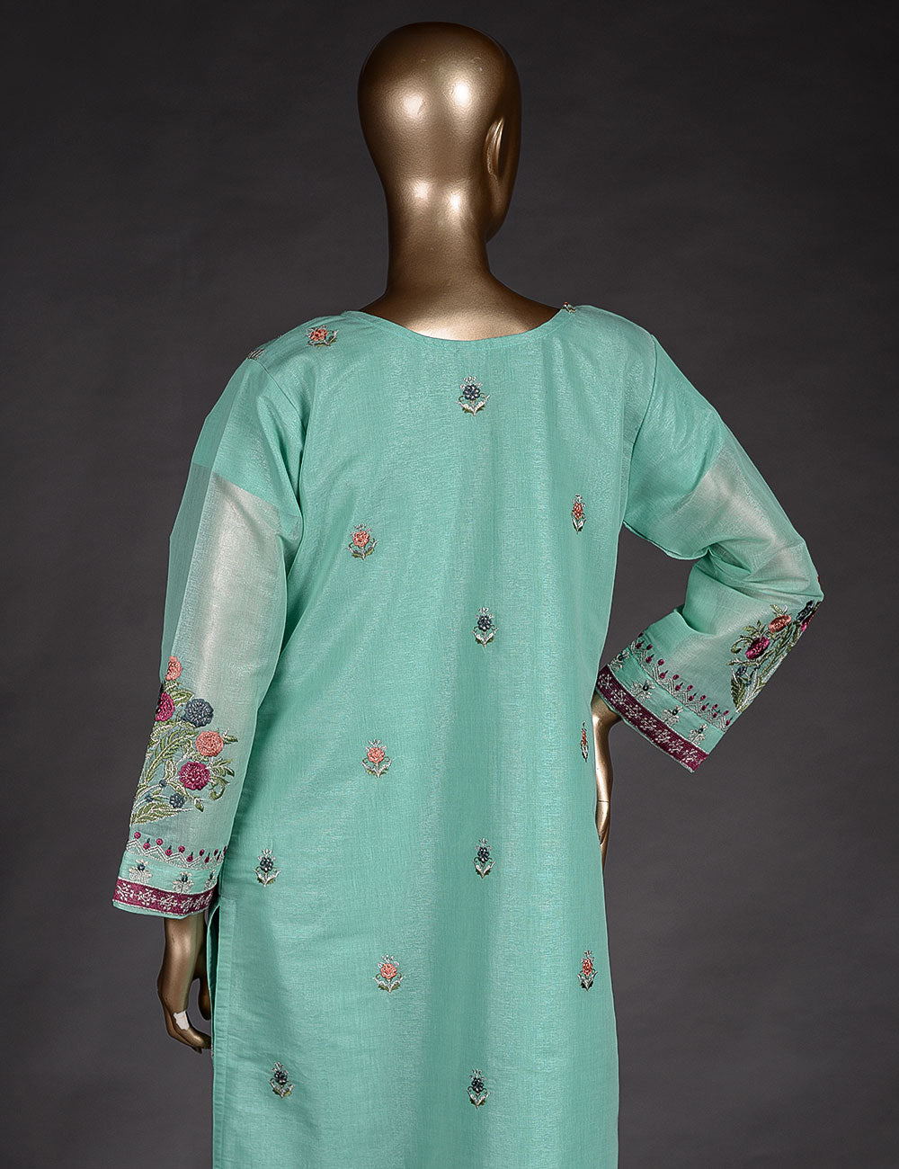 3 Pc Khaddi Lawn Unstitched Embroidered Dress (TP-25)