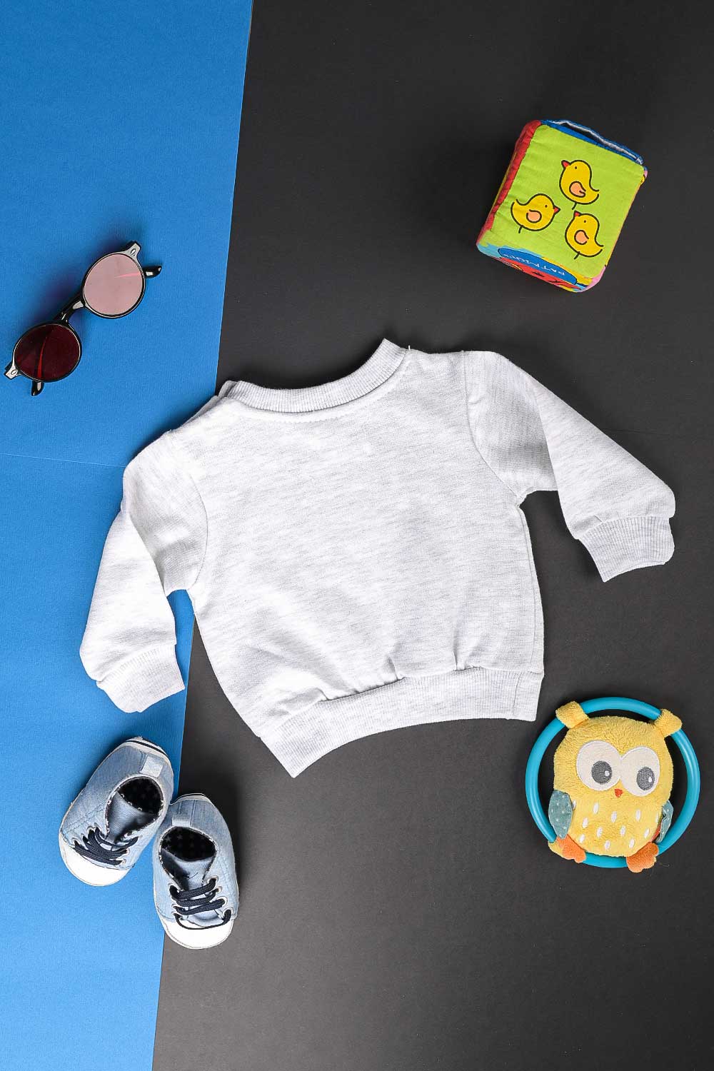 TB-02C-Grey - Cotton Fleece Sweatshirt