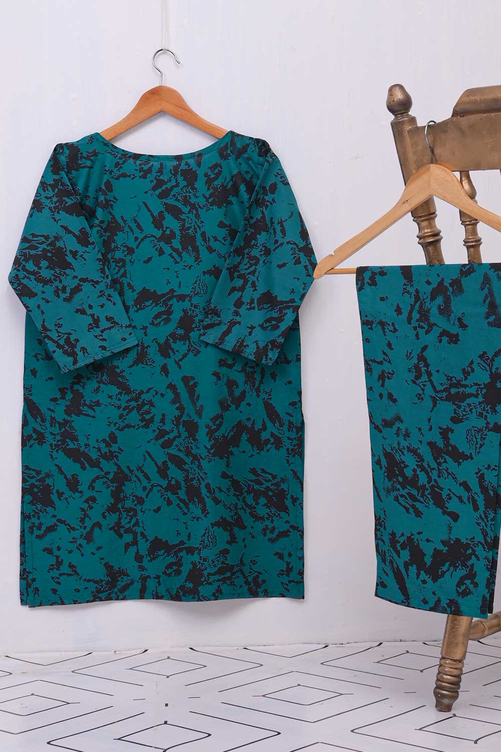 STP-020C-Turquoise - 2Pc Cotton Stitched