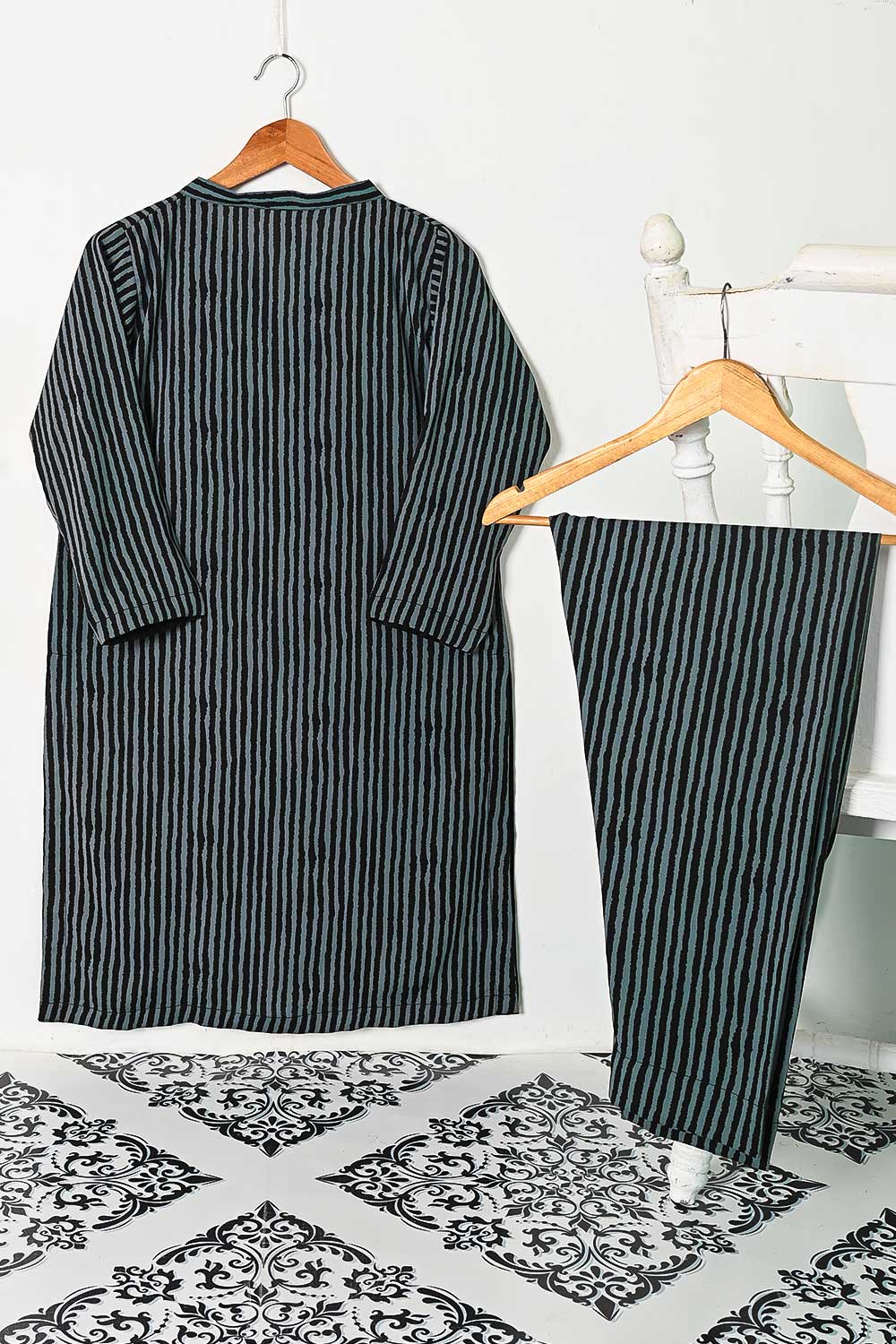 STP-135A-Black - 2PC GEORGETTE CREPE DIGITAL PRINTED STITCHED