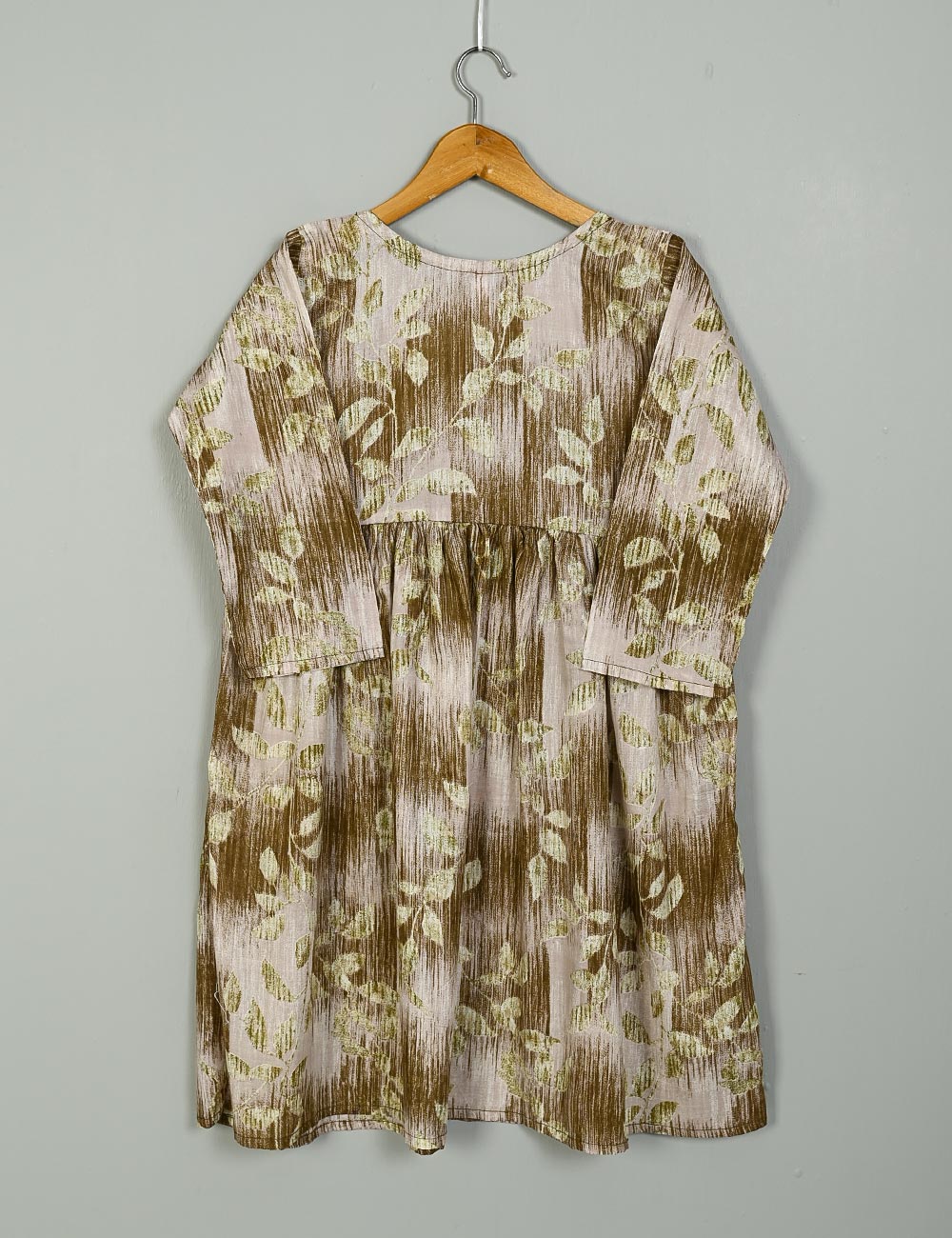 TS-191A-Brown - Lawn Printed Frock