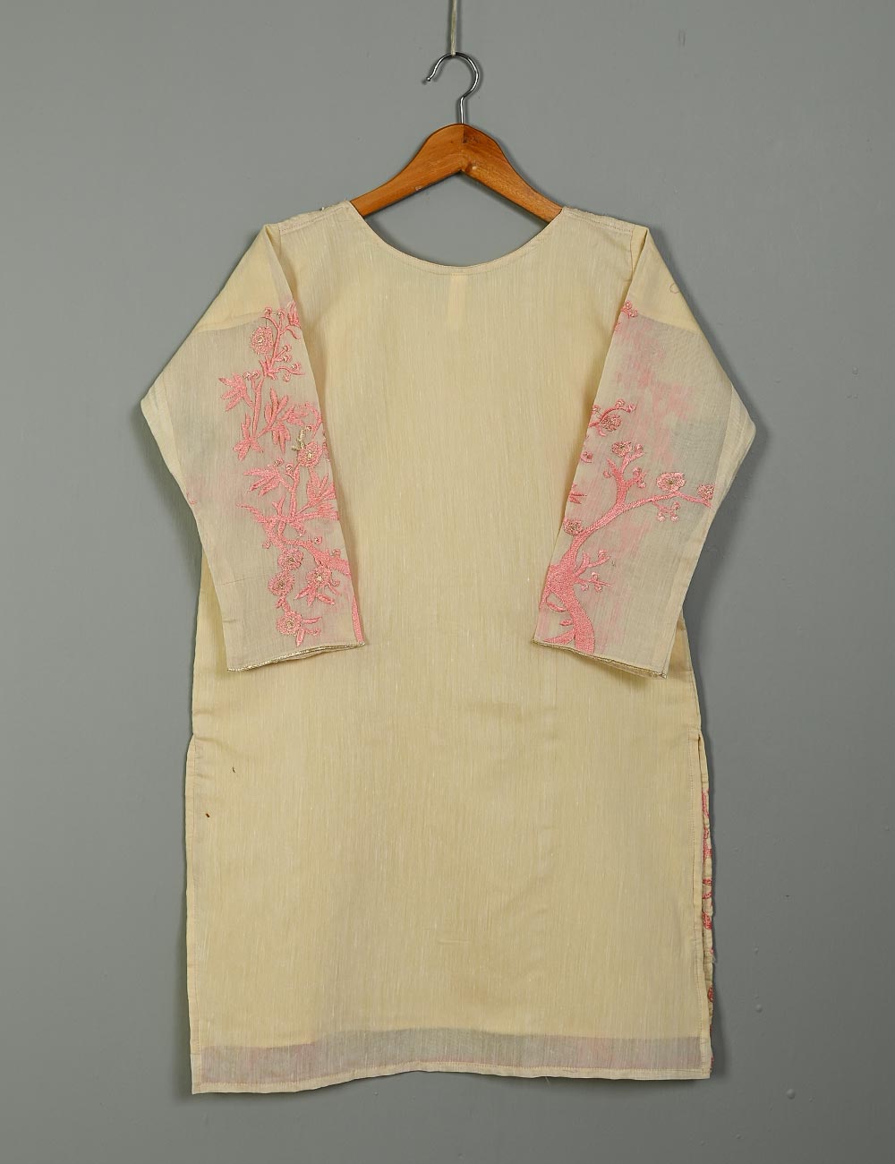 T20-039D-Skin - Poetic Aura - Semi Formal Embroidered Kurti