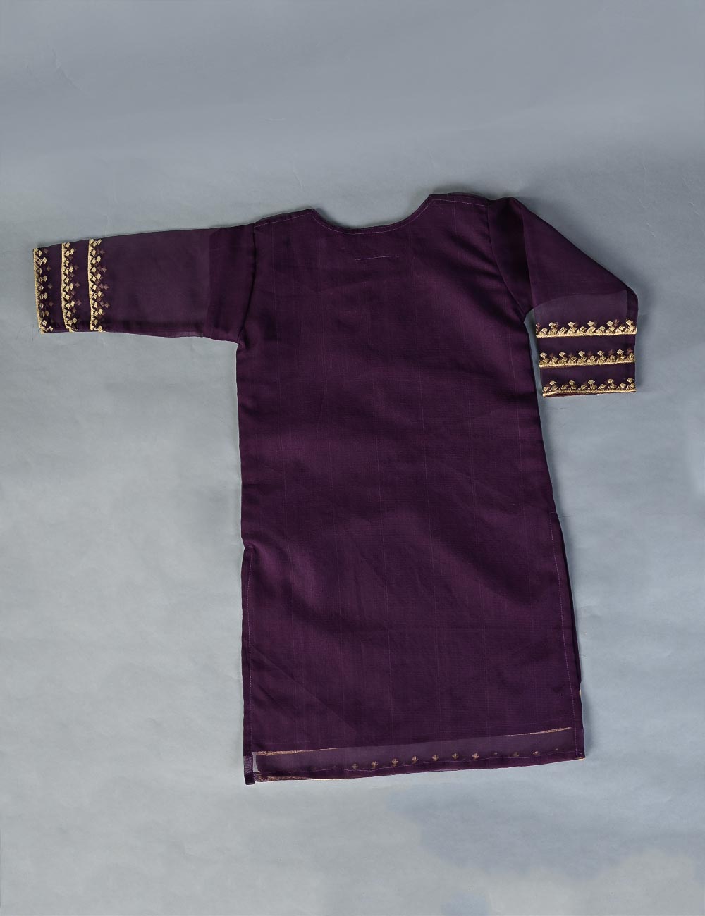 KOS-06-Purple - Kids Stitched Kurti
