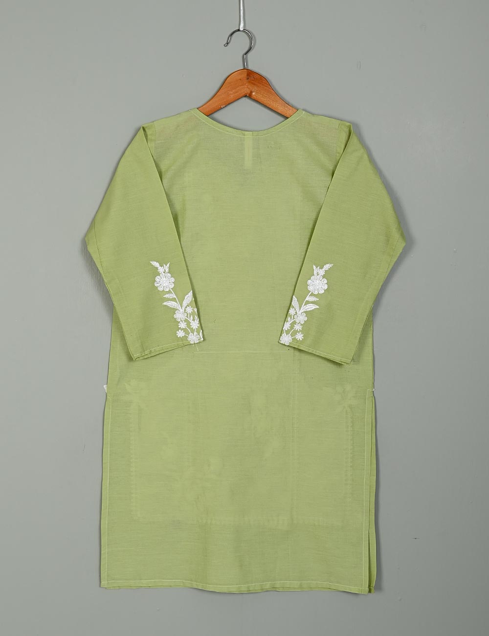 TS-200A-Pista - Cotton Embroidered Kurti
