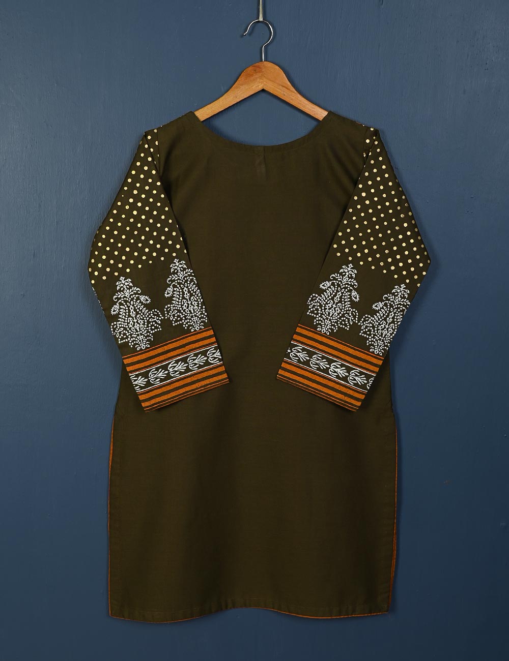 TS-138B-Mehndi - Folklore - Cotton Block Printed Stitched