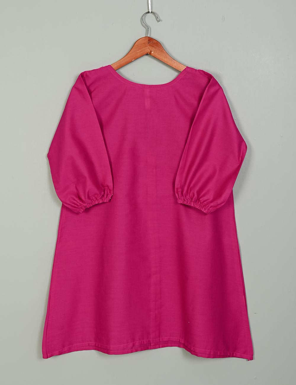 TS-195A-Fuschia - Cotton Stitched Frock
