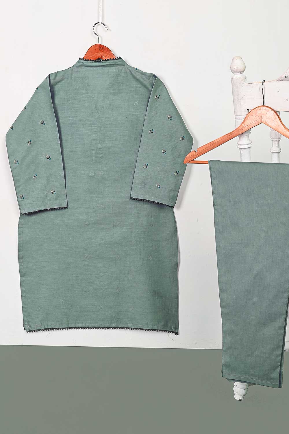 STP-110B-Grey - 2PC COTTON STITCHED