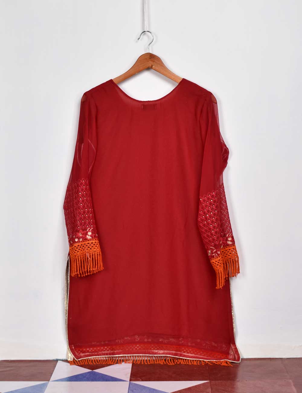 Exclusive Chiffon Embroidered Kurti - Aplomb (TIE-07A)