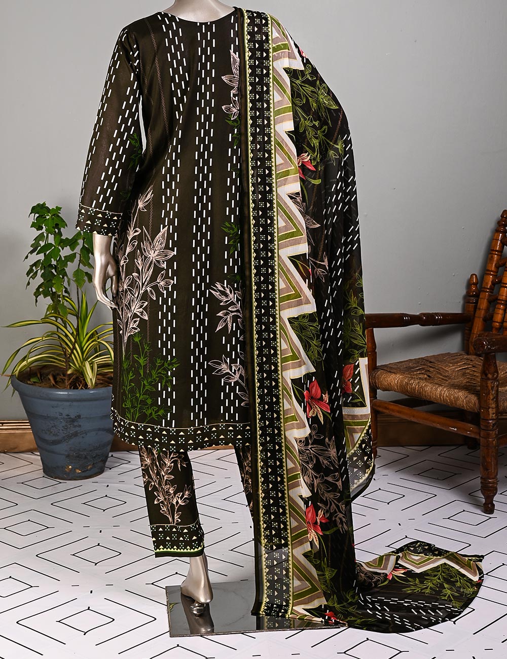 BLC-08 - Serendipity | Un-Stitched Embroidered Lawn Dress