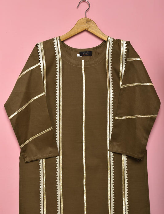 2Pc Stitched Cotton Gota Work Dress - Felicity (STP-001A)