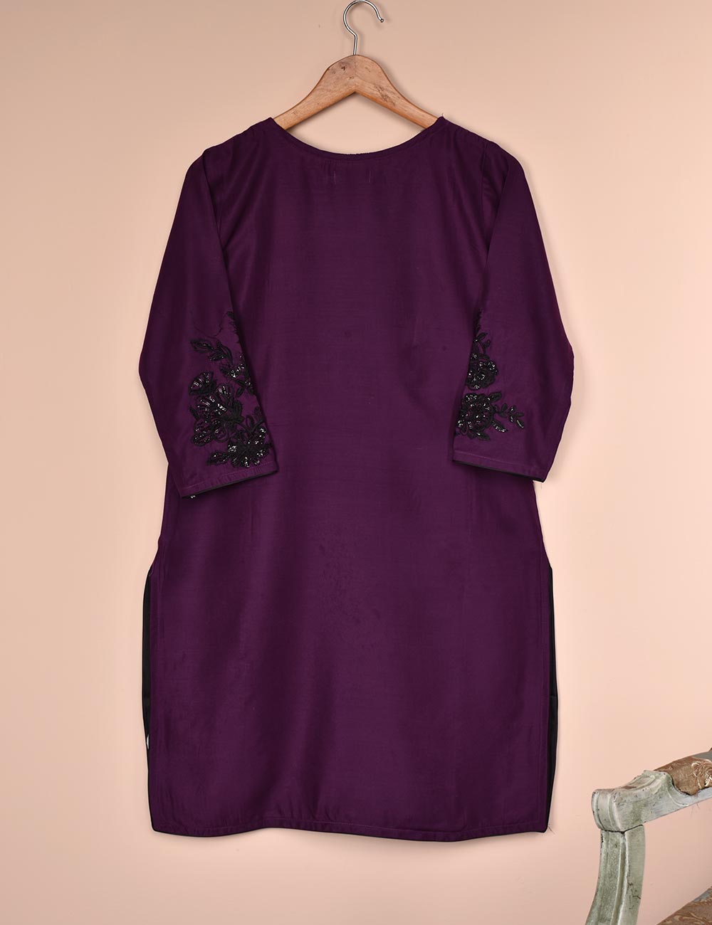 Tehwaar Winter Linen Embroidered Stitched Kurti - Foliage (TW-05E-Magenta)