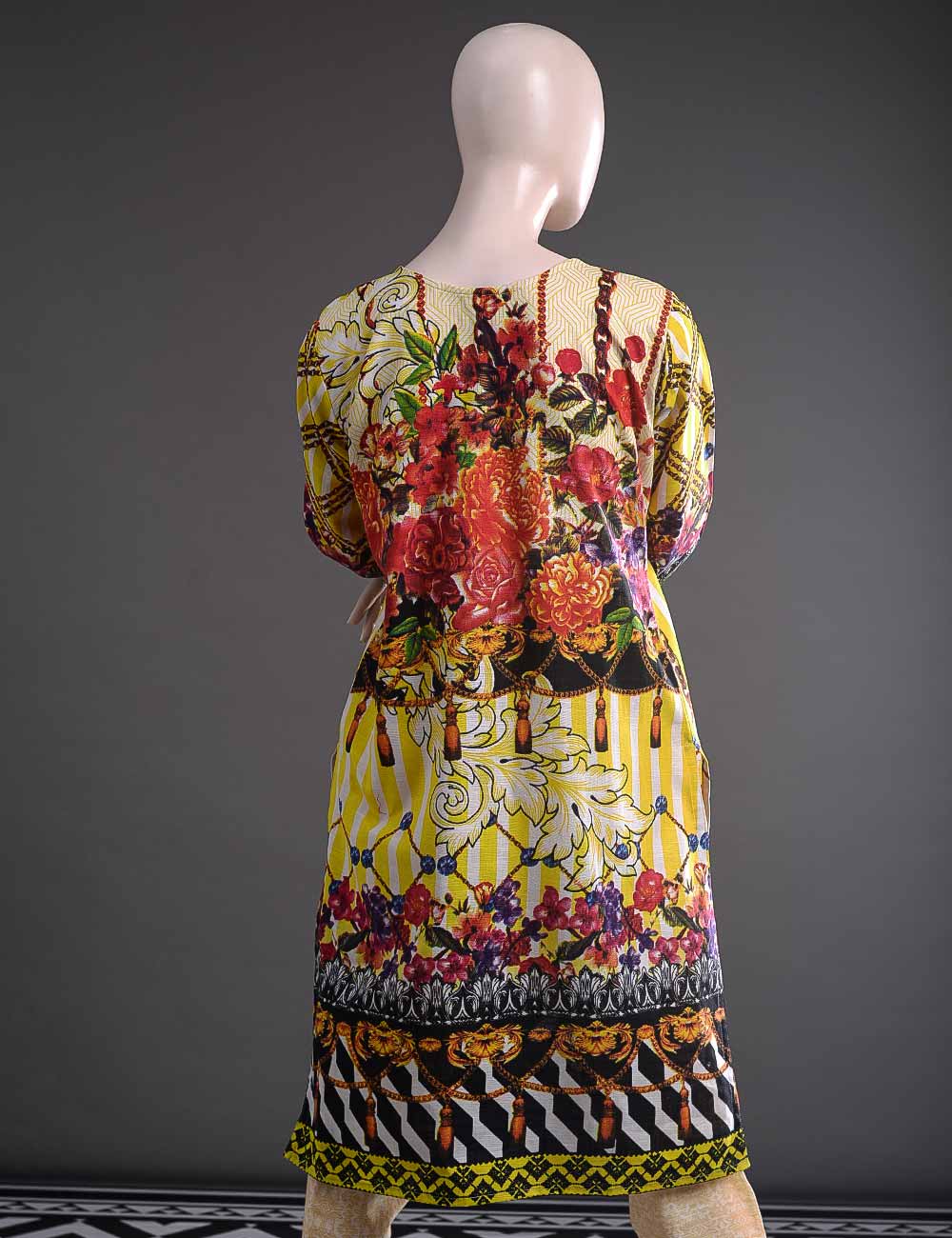 GK-4A - Graceful Heritage | Unstitched Printed & Embroidered Khaddar Dress