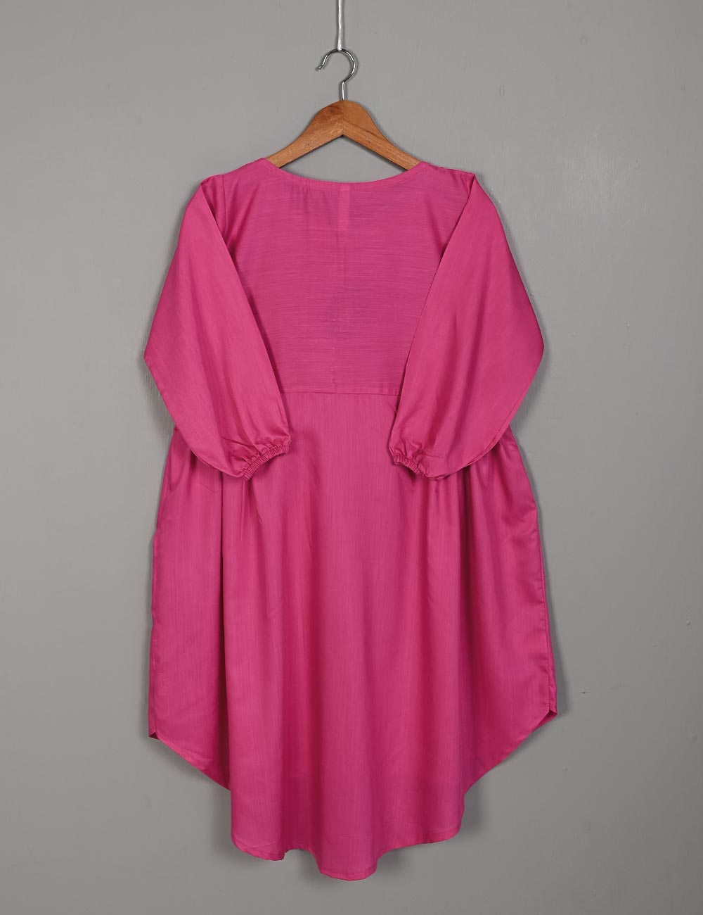 TS-133G-Fuchsia - LINEN FROCK