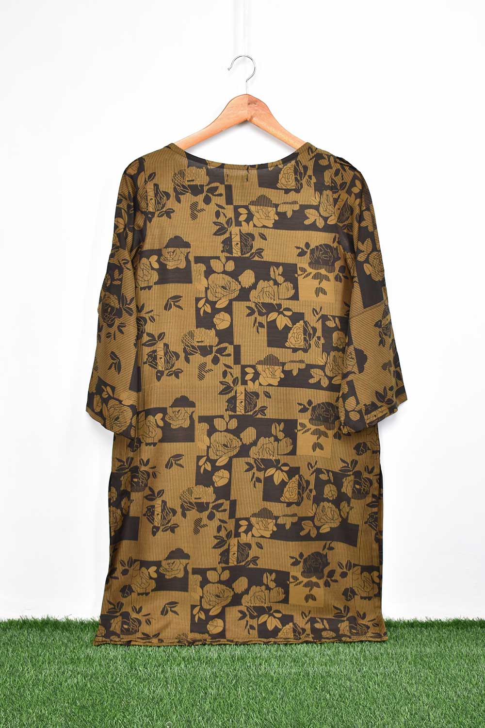 SP-05 - Umber - Summer Linen Printed Stitched Kurti