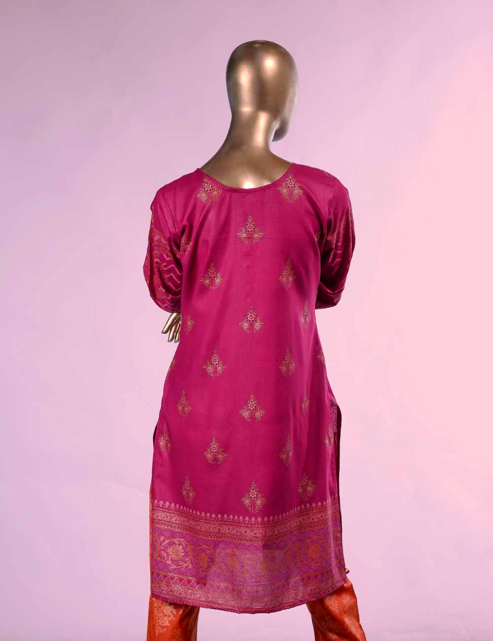 E2-2B - Orchid Bliss | Unstitched Printed & Embroidered Cambric Dress