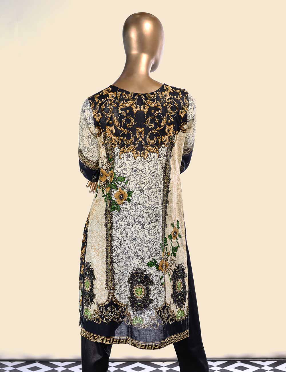 E2-4B - Soaring Sky | Unstitched Printed & Embroidered Cambric Dress