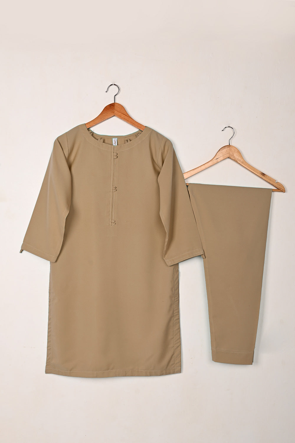 STP-234L-Dusty - 2Pc Ready to Wear Malai Solid Dress