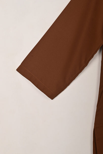 STP-221D-Copper - 2Pc Ready to Wear Malai Solid Dress