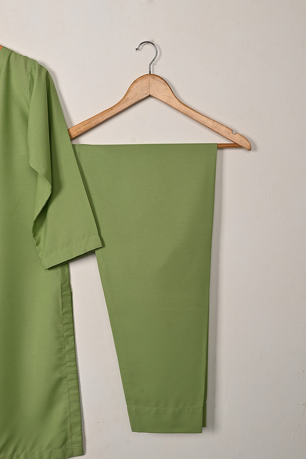 STP-229A-Pista - 2Pc Ready to Wear Malai Solid Dress