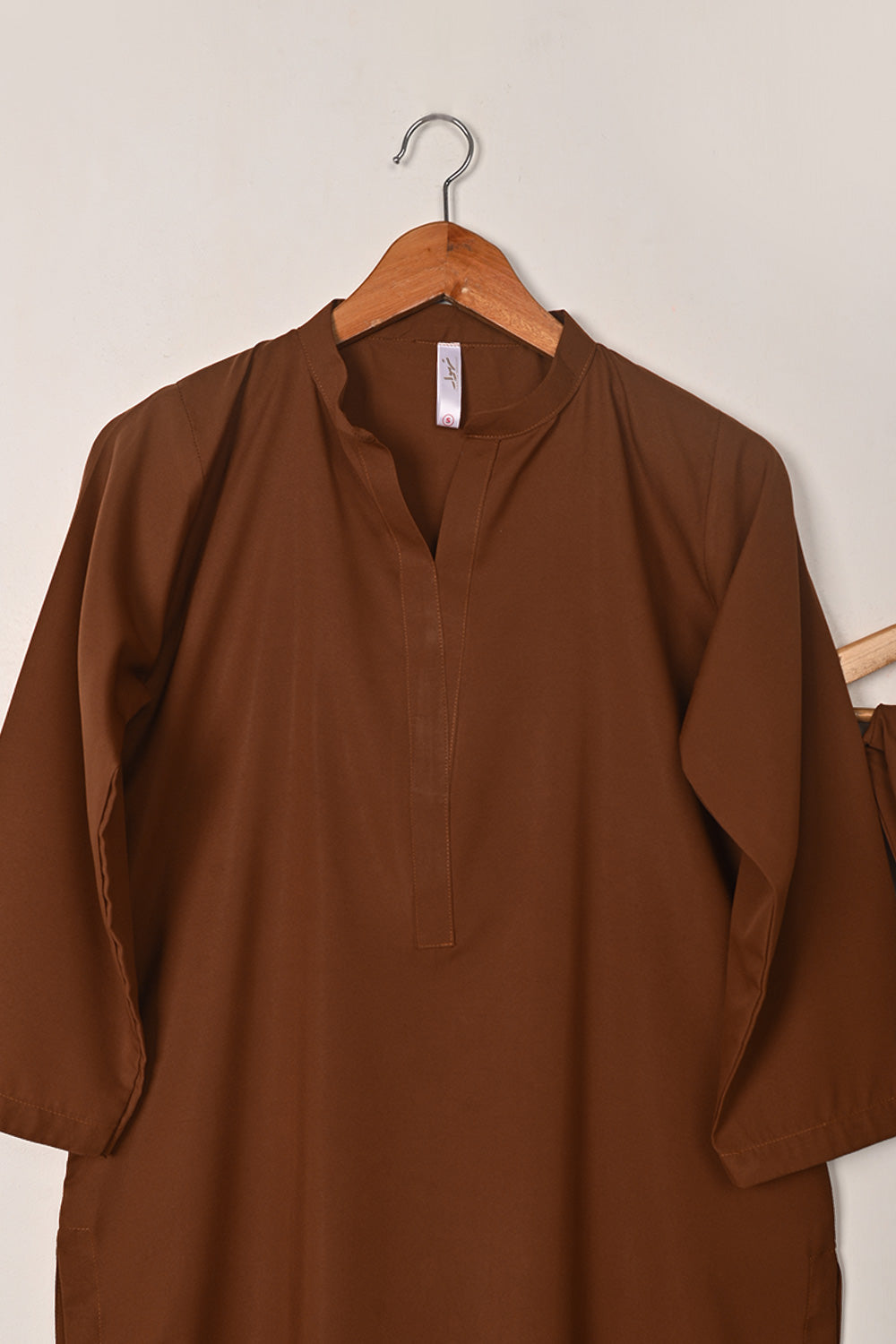 STP-221D-Copper - 2Pc Ready to Wear Malai Solid Dress