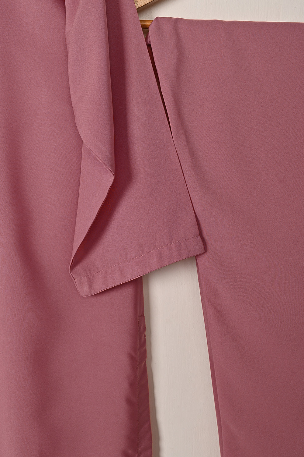 STP-221B-Tea Pink - 2Pc Ready to Wear Malai Solid Dress