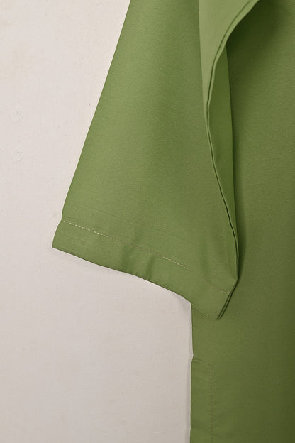 STP-229A-Pista - 2Pc Ready to Wear Malai Solid Dress
