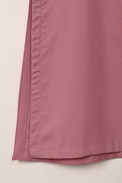 STP-221B-Tea Pink - 2Pc Ready to Wear Malai Solid Dress