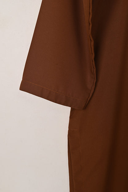 STP-221D-Copper - 2Pc Ready to Wear Malai Solid Dress