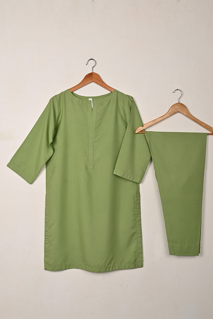 STP-229A-Pista - 2Pc Ready to Wear Malai Solid Dress