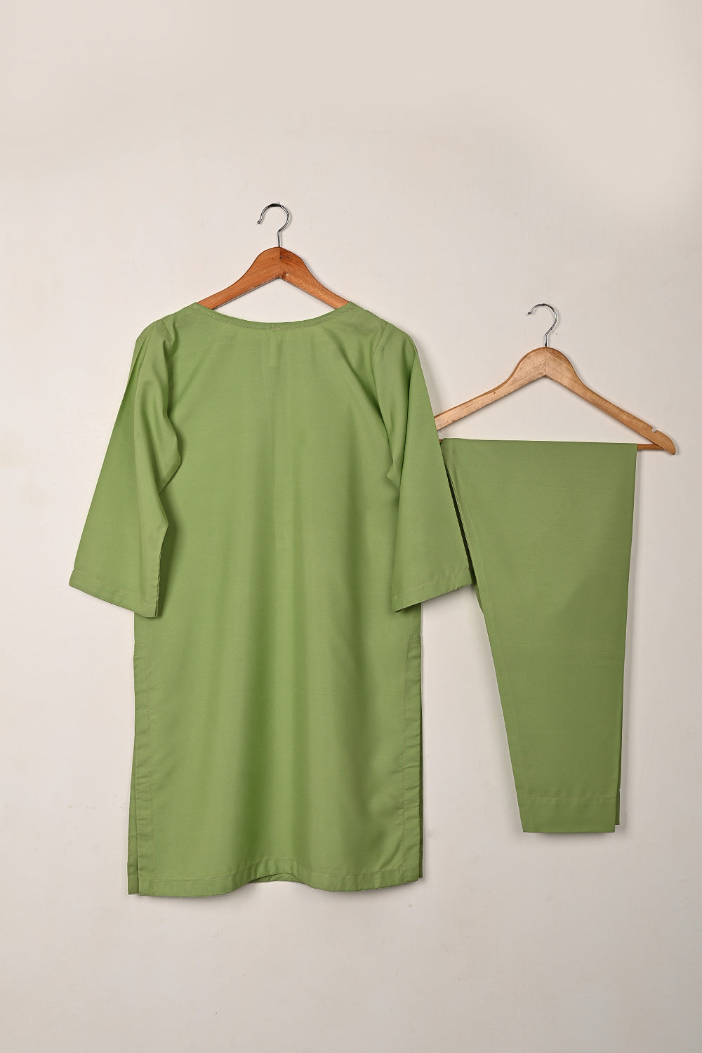 STP-229A-Pista - 2Pc Ready to Wear Malai Solid Dress
