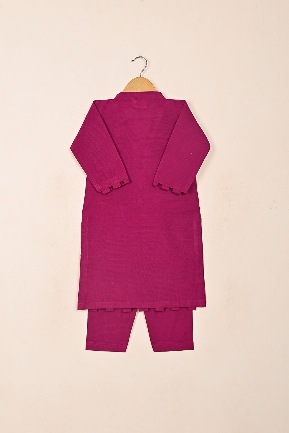 TKF-239-Fuchsia - Kids 2Pc Ready to Wear Khaddi Dress