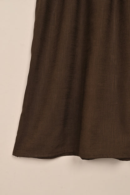 STP-189B-Brown - 2 Pc Ready to Wear Khaddar