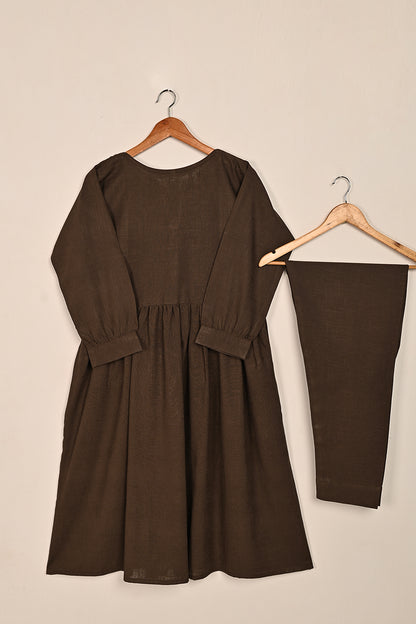 STP-189B-Brown - 2 Pc Ready to Wear Khaddar
