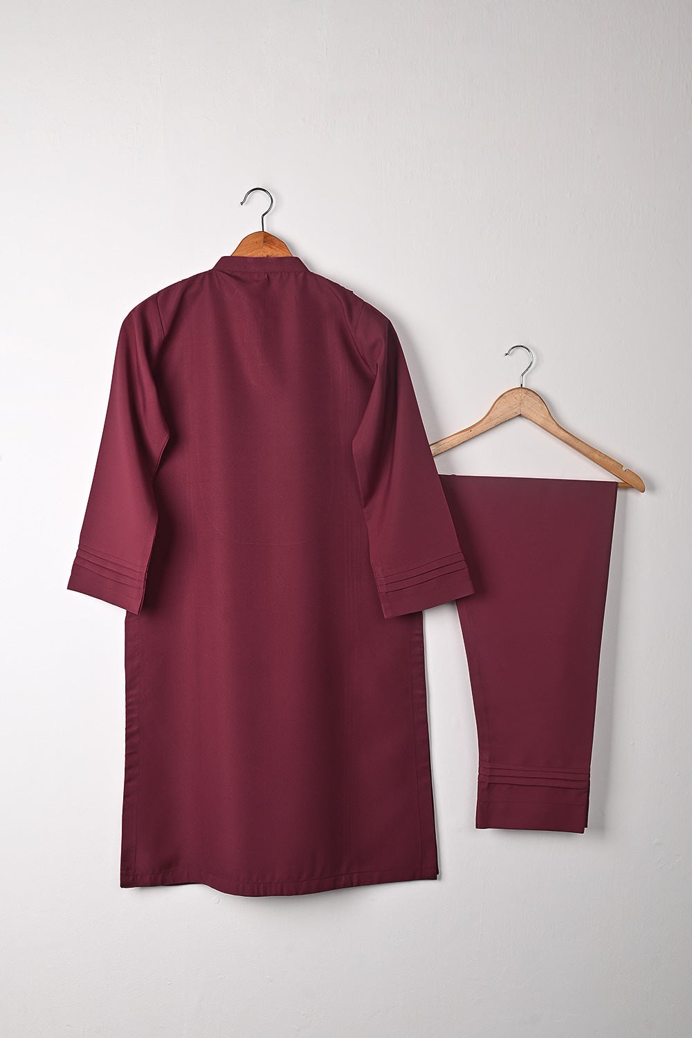 STP-300A-Maroon - 2Pc Ready to Wear Malai Gotta Work Dress