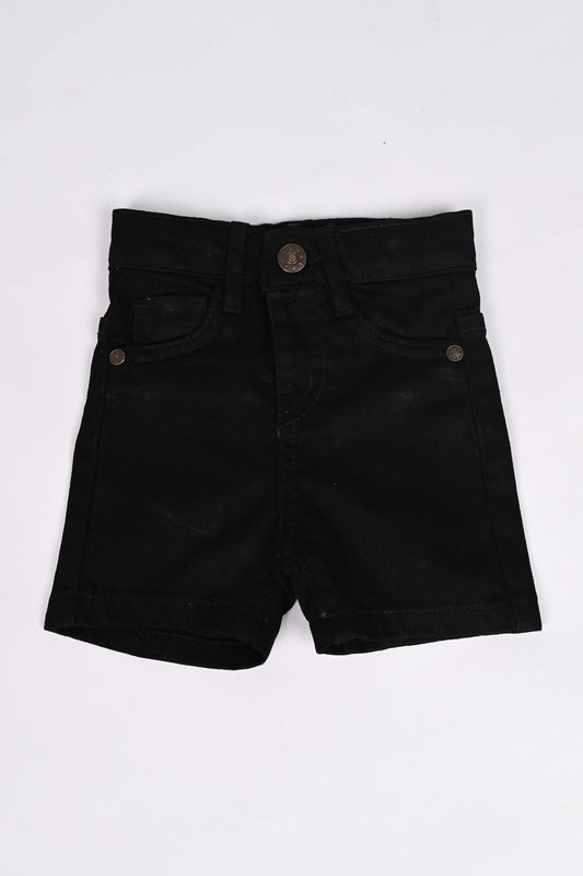 TB-06 - Black Denim Shorts