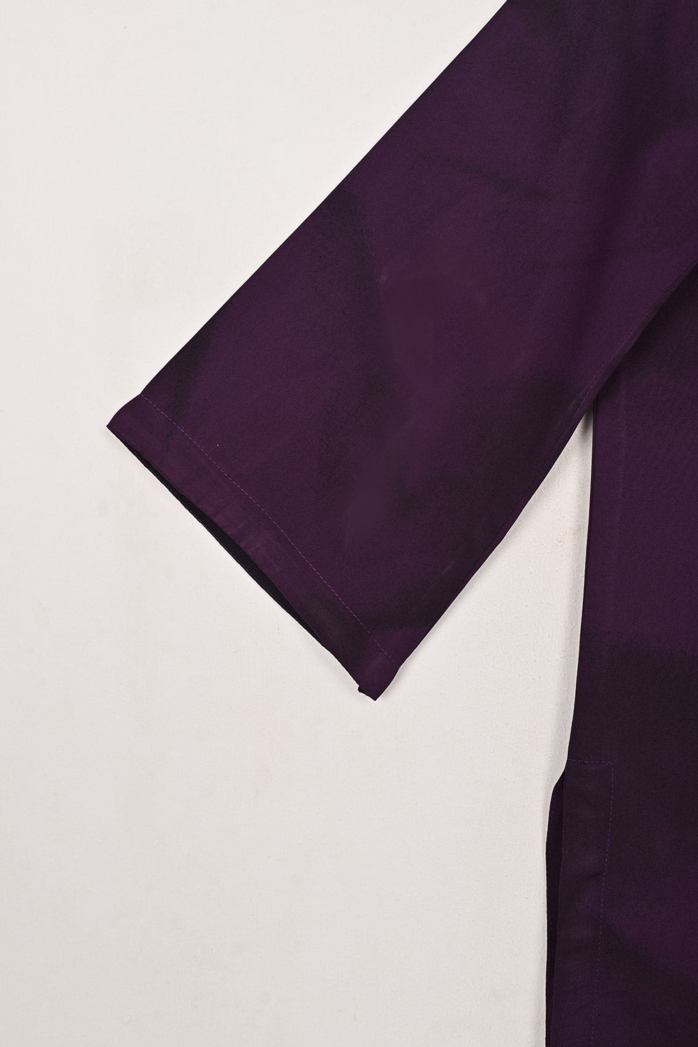 STP-206S-Dark Purple - 2Pc Ready to Wear Spray Contoured Malai Fabric Co-Ord Set