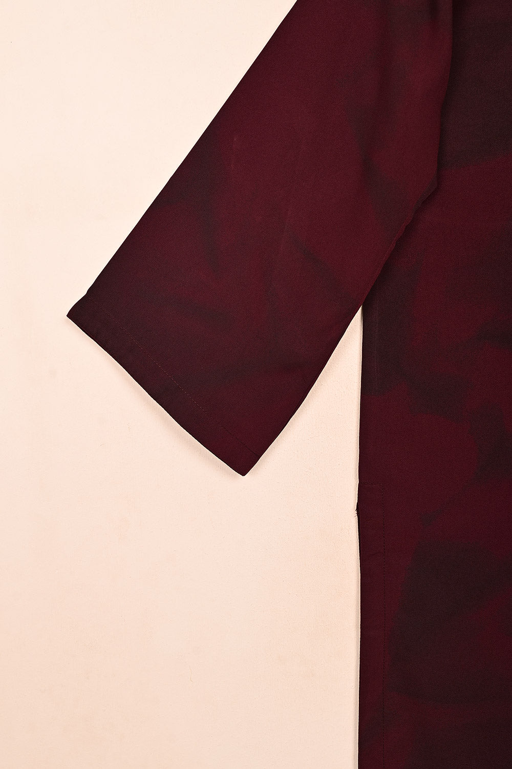STP-206A-Maroon - Women 2Pc Ready to Wear Spray Contoured Malai Fabric Co-Ord Set