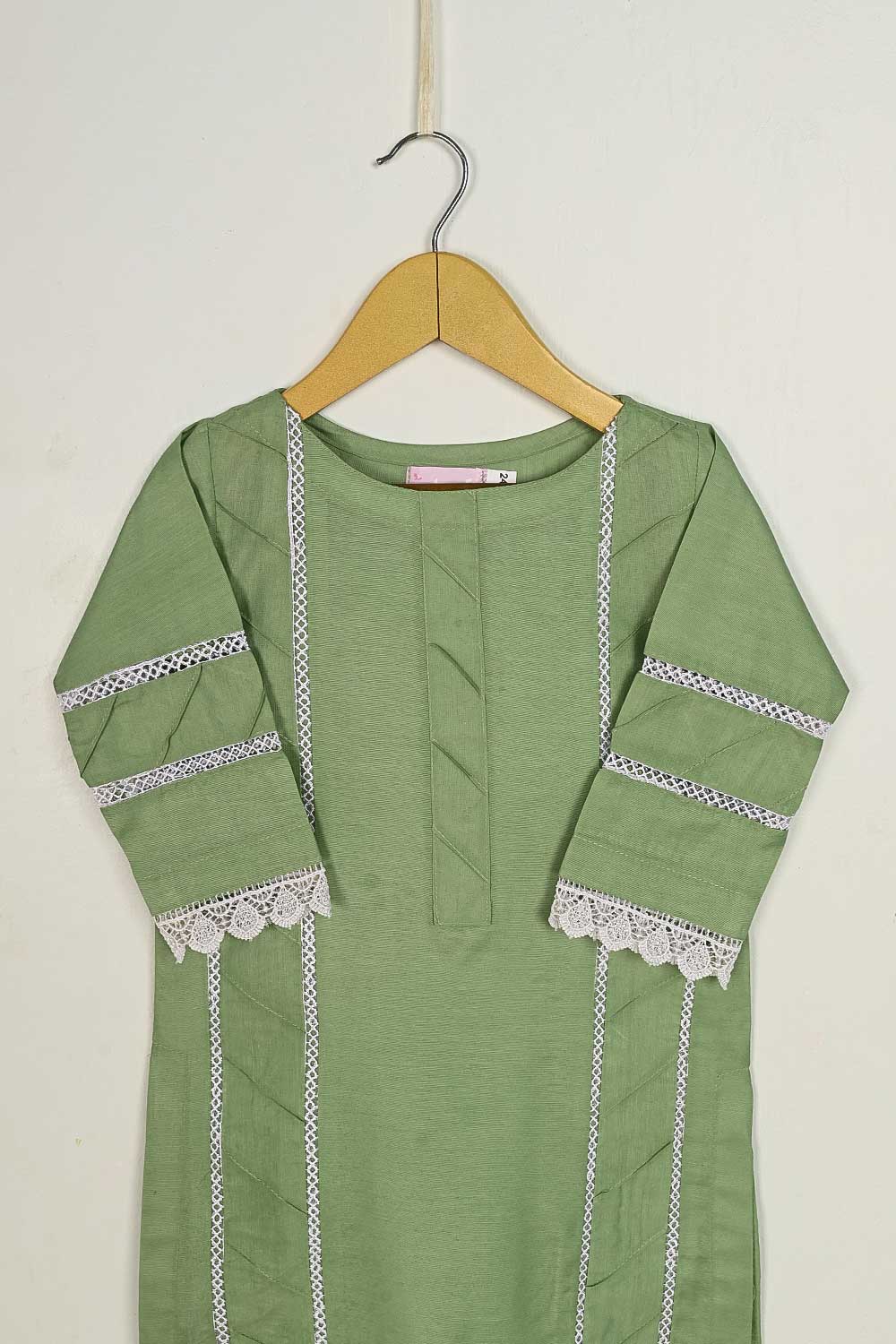 TKF-71-Pista - Kids 3Pc Pc Cotton Dress With Cotton Trouser