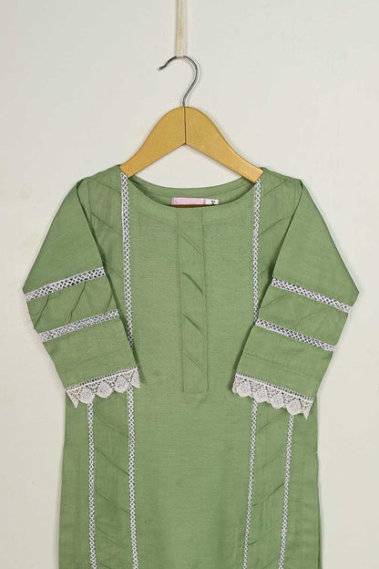 TKF-71-Pista - Kids 3Pc Pc Cotton Dress With Cotton Trouser